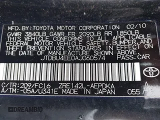 2010 Toyota Corolla z VIN JTDBU4EE0AJ060574, wystawiony jako IAAI lot #41799264 z przebiegiem 116 031 mil mil oraz . Historia ofert i sprzedaży dostępna na DreamBid. Obrazek 9.