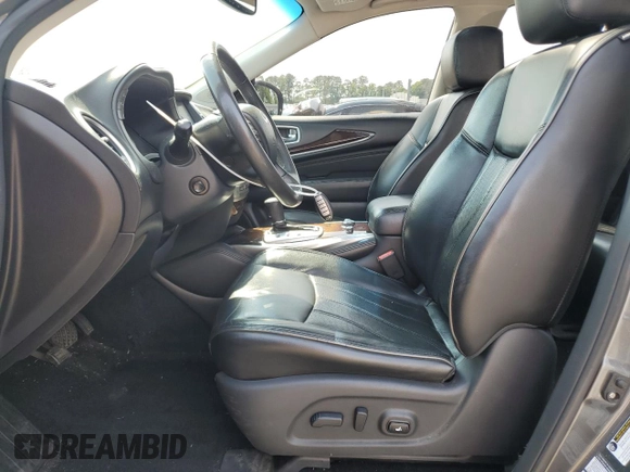 2015 Infiniti QX60 with VIN 5N1AL0MM4FC512128, listed as a Copart auction lot 57683725 with 148,406 mi miles and Salvage title. Bid and sale history available at DreamBid. Image 7.