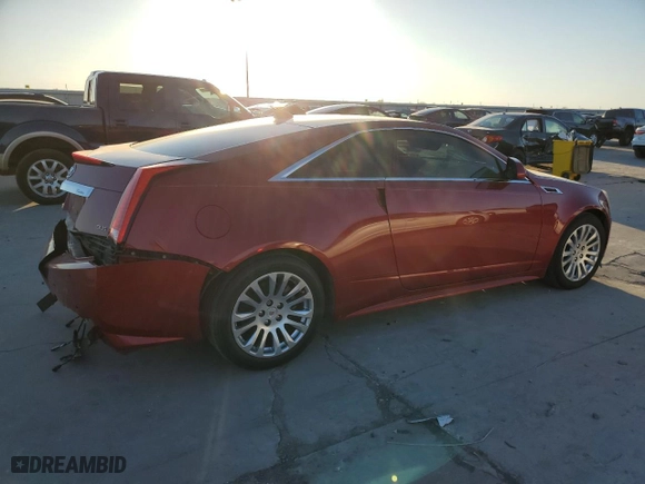 2014 Cadillac CTS Coupe Performance with VIN 1G6DC1E38E0101072, listed as a Copart auction lot 49617585 with 74031 miles and Salvage Title. Bid and sale history available at carsss.com. Image 3.