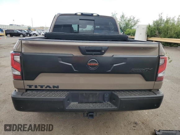 2021 Nissan Titan Pro-4X with VIN 1N6AA1ED8MN500058, listed as a Copart auction lot 55051245 with 41,337 mi miles and Salvage title. Bid and sale history available at DreamBid. Image 6.