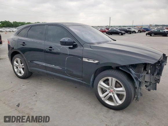 2017 Jaguar F-Pace 35t R-Sport with VIN SADCL2BV5HA046944, listed as a Copart auction lot 54248855 with 72,393 mi miles and Salvage title. Bid and sale history available at DreamBid. Image 4.
