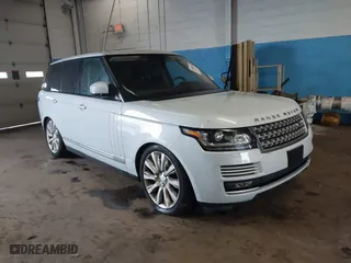 2017 Land Rover Range Rover with VIN SALGS2FEXHA359040, listed as a IAAI auction lot 41875439 with 92,148 mi miles. Bid and sale history available at carsss.com. Image 1.