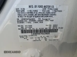 2009 Lincoln MKS with VIN 1LNHM94R79G620820, listed as a Copart auction lot 49594165 with 166,163 mi miles and Salvage Title. Bid and sale history available at DreamBid. Image 14.