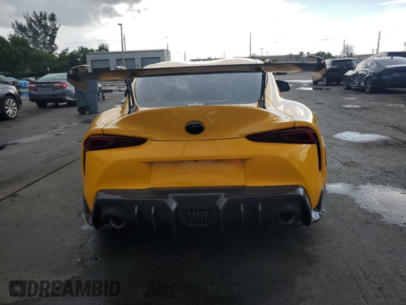 2023 Toyota Supra 3.0 with VIN WZ1DB0G04PW059661, listed as a Copart auction lot 62336385 with 9,293 mi miles and Clean title. Bid and sale history available at DreamBid. Image 6.