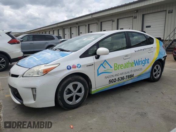 2013 Toyota Prius One with VIN JTDKN3DU5D5685887, listed as a Copart auction lot 48955345 with 227,695 mi miles and Salvage Title. Bid and sale history available at carsss.com. Image 1.