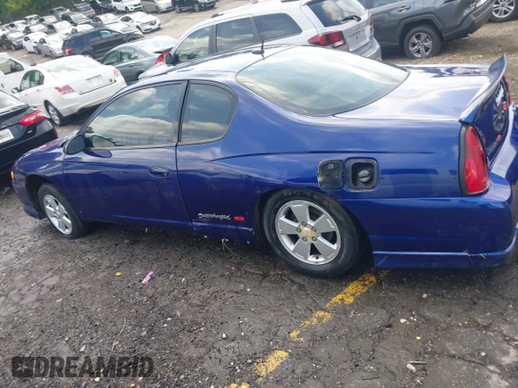 2005 Chevrolet Monte Carlo SS Supercharged z VIN 2G1WZ121259207846, wystawiony jako IAAI lot #39557636 z przebiegiem 192 811 mil mil oraz . Historia ofert i sprzedaży dostępna na DreamBid. Obrazek 13.