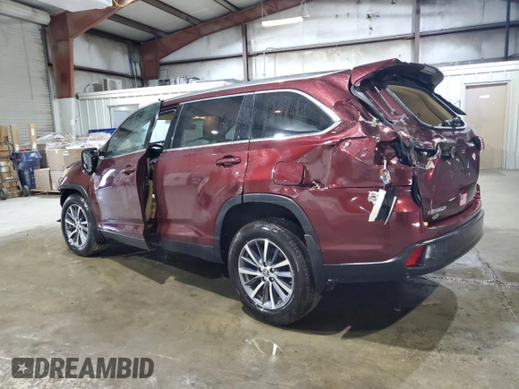2019 Toyota Highlander SE z VIN 5TDJZRFH8KS918297, wystawiony jako Copart lot #53847475 z przebiegiem 50 672 mil mil oraz Szkoda całkowita • Salvage title. Historia ofert i sprzedaży dostępna na DreamBid. Obrazek 2.