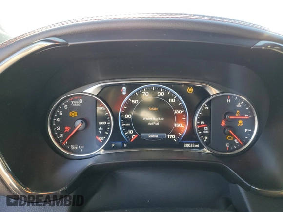 2022 Chevrolet Blazer RS with VIN 3GNKBKRS1NS152170, listed as a Copart auction lot 45322235 with 30,025 mi miles and Salvage title. Bid and sale history available at DreamBid. Image 9.