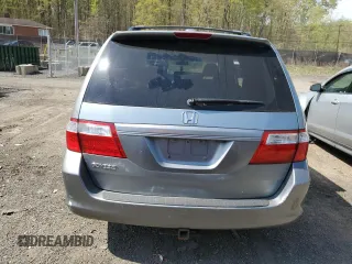 2007 Honda Odyssey EX-L with VIN 5FNRL38767B037406, listed as a Copart auction lot 53618285 with 156,124 mi miles and Salvage Title. Bid and sale history available at carsss.com. Image 6.