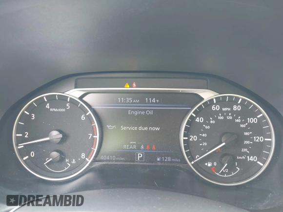 2024 Nissan Altima SV with VIN 1N4BL4DV2RN313022, listed as a IAAI auction lot 42431572 with 40,410 mi miles and . Bid and sale history available at DreamBid. Image 7.