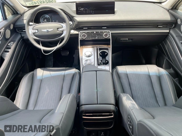 2024 Genesis GV80 with VIN KMUHBDSB6RU169123, listed as a Copart auction lot 58249745 with 15 mi miles and Salvage title. Bid and sale history available at DreamBid. Image 8.