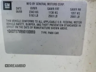 2009 Cadillac CTS AWD with VIN 1G6DT57V890100869, listed as a Copart auction lot 56699795 with Not Provided miles and Clean Title. Bid and sale history available at DreamBid. Image 12.