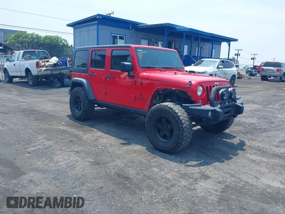 2014 Jeep Wrangler Unlimited Rubicon with VIN 1C4BJWFG0EL326979, listed as a IAAI auction lot 41913129 with 118,548 mi miles and . Bid and sale history available at DreamBid. Image 1.