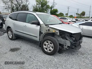 2014 Chevrolet Traverse LS z VIN 1GNKRFED0EJ257455, wystawiony jako Copart lot #58961415 z przebiegiem 136 284 mil mil oraz Szkoda całkowita • Salvage title. Historia ofert i sprzedaży dostępna na DreamBid. Obrazek 4.