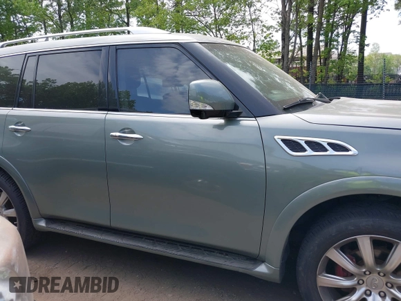2011 Infiniti QX56 7-passenger with VIN JN8AZ2NEXB9000116, listed as a IAAI auction lot 42159602 with 119,325 mi miles. Bid and sale history available at carsss.com. Image 13.