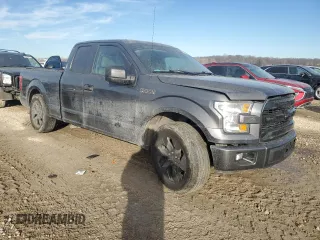 2017 Ford F-150 XL with VIN 1FTEX1CP3HFA43031, listed as a Copart auction lot 89388605 with 176,948 mi miles and Salvage Title. Bid and sale history available at carsss.com. Image 4.