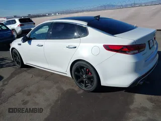 2016 Kia Optima SXL Turbo with VIN 5XXGV4L23GG115933, listed as a IAAI auction lot 41637267 with 83,348 mi miles. Bid and sale history available at carsss.com. Image 3.