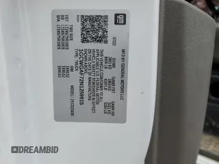 2022 Chevrolet Express Cargo z VIN 1GCWGAF72N1259915, wystawiony jako Copart lot #82166044 z przebiegiem Nie podano mil oraz Szkoda całkowita • Salvage title. Historia ofert i sprzedaży dostępna na DreamBid. Obrazek 13.