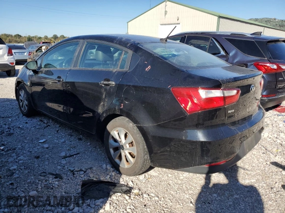 2017 Kia Rio LX with VIN KNADM4A3XH6063540, listed as a Copart auction lot 75802384 with 123,193 mi miles and Salvage Title. Bid and sale history available at carsss.com. Image 2.