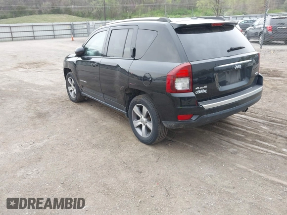 2017 Jeep Compass High Altitude with VIN 1C4NJDEB2HD128684, listed as a IAAI auction lot 42081202 with 86,932 mi miles and . Bid and sale history available at DreamBid. Image 3.