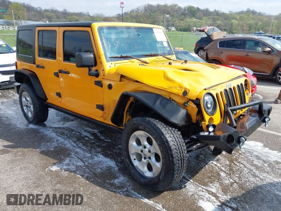 2013 Jeep Wrangler Unlimited Sport z VIN 1C4BJWDG6DL544197, wystawiony jako IAAI lot #41968556 z przebiegiem 121 101 mil mil oraz . Historia ofert i sprzedaży dostępna na DreamBid. Obrazek 1.