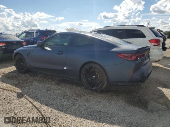 2025 BMW M4 Competition with VIN WBS23HK04SCS92239, listed as a Copart auction lot 73682974 with 613 mi miles and Salvage Title. Bid and sale history available at carsss.com. Image 2.