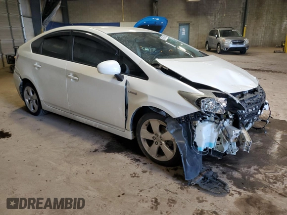 2013 Toyota Prius One with VIN JTDKN3DU2D5598707, listed as a Copart auction lot 53676085 with 171,732 mi miles and Salvage Title. Bid and sale history available at DreamBid. Image 4.