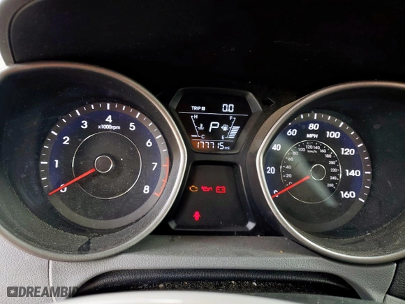 2016 Hyundai Elantra GL with VIN 5NPDH4AE7GH741478, listed as a Copart auction lot 45610985 with 177,715 mi miles and Salvage Title. Bid and sale history available at carsss.com. Image 9.