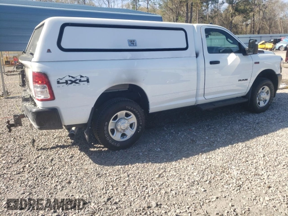 2024 Ram 2500 Tradesman with VIN 3C6MR5AJ2RG251257, listed as a Copart auction lot 50943035 with 7,128 mi miles and Salvage title. Bid and sale history available at DreamBid. Image 3.
