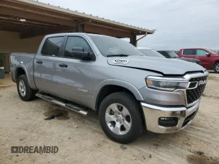 2025 Ram 1500 Big Horn with VIN 1C6RRFFG5SN509938, listed as a Copart auction lot 45376955 with 8,209 mi miles and Salvage Title. Bid and sale history available at carsss.com. Image 4.