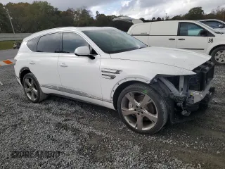 2022 Genesis GV80 Advanced Plus with VIN KMUHCESC4NU101411, listed as a Copart auction lot 77366134 with 37,023 mi miles and Salvage title. Bid and sale history available at DreamBid. Image 4.