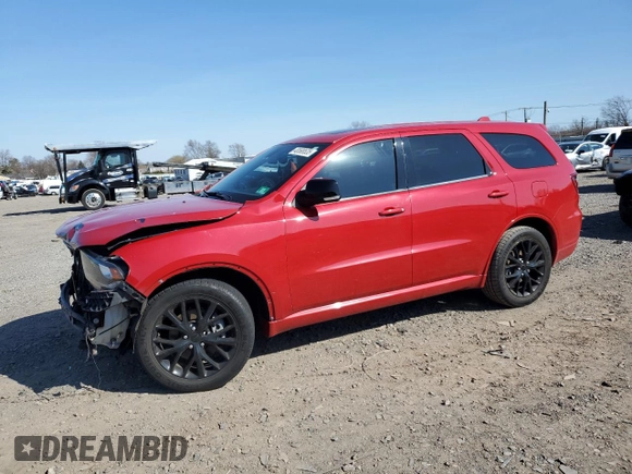 2015 Dodge Durango R/T with VIN 1C4SDHCTXFC873649, listed as a Copart auction lot 48588535 with 74,370 mi miles and Salvage Title. Bid and sale history available at DreamBid. Image 1.