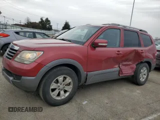 2009 Kia Borrego LX with VIN KNDJH741795016043, listed as a Copart auction lot 44136485 with 224,731 mi miles and Salvage Title. Bid and sale history available at carsss.com. Image 1.