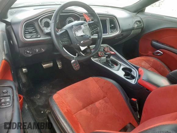 2021 Dodge Challenger R/T Scat Pack z VIN 2C3CDZFJ5MH672468, wystawiony jako Copart lot #59611165 z przebiegiem 19 100 mil mil oraz Szkoda całkowita • Salvage title. Historia ofert i sprzedaży dostępna na DreamBid. Obrazek 8.