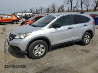 2013 Honda CR-V LX with VIN 2HKRM4H34DH631327, listed as a Copart auction lot 49496075 with 244,165 mi miles and Salvage Title. Bid and sale history available at DreamBid. Image 1.