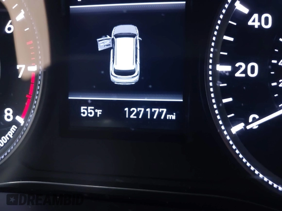 2019 Hyundai Santa Fe SE with VIN 5NMS2CAD5KH053852, listed as a IAAI auction lot 41962062 with 127,177 mi miles. Bid and sale history available at carsss.com. Image 15.