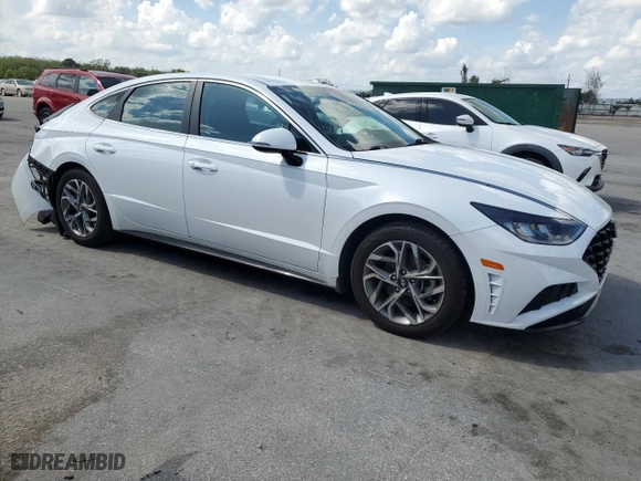 2021 Hyundai Sonata SEL with VIN 5NPEL4JA9MH107603, listed as a Copart auction lot 51212815 with 38,508 mi miles and Salvage Title. Bid and sale history available at carsss.com. Image 4.