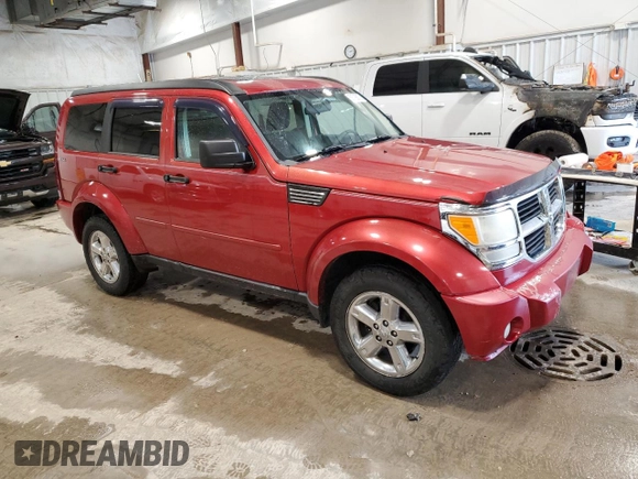 2009 Dodge Nitro SE with VIN 1D8GU28K39W515669, listed as a Copart auction lot 58793875 with 208,021 mi miles and Non repairable. Bid and sale history available at DreamBid. Image 4.