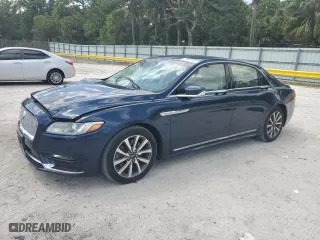 2017 Lincoln Continental Premiere with VIN 1LN6L9PK0H5602517, listed as a Copart auction lot 49051455 with 125,244 mi miles and Salvage Title. Bid and sale history available at carsss.com. Image 1.