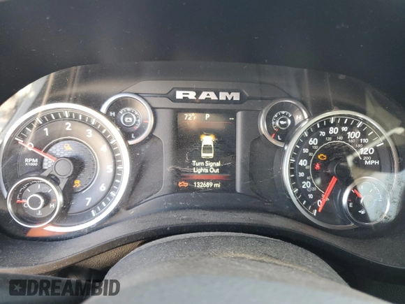 2020 Ram 1500 Big Horn with VIN 1C6SRFFT3LN200839, listed as a Copart auction lot 48949185 with 132,689 mi miles and Salvage Title. Bid and sale history available at carsss.com. Image 9.