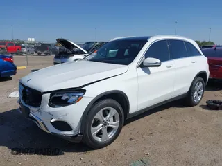2018 Mercedes-Benz GLC with VIN WDC0G4JBXJV032990, listed as a IAAI auction lot 41858892 with 101,678 mi miles. Bid and sale history available at carsss.com. Image 2.