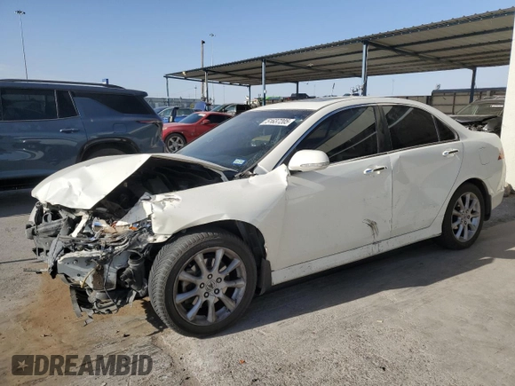 2006 Acura TSX with VIN JH4CL96886C018144, listed as a Copart auction lot 51637205 with 164,890 mi miles and Salvage Title. Bid and sale history available at carsss.com. Image 1.