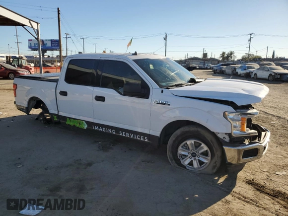 2020 Ford F-150 XL with VIN 1FTEW1CB7LKF10751, listed as a Copart auction lot 78257694 with 76,254 mi miles and Salvage Title. Bid and sale history available at carsss.com. Image 4.