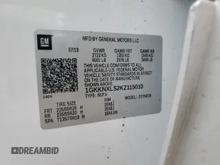 2019 GMC Acadia Denali with VIN 1GKKNXLS2KZ115010, listed as a Copart auction lot 53646265 with 112,001 mi miles and Salvage title. Bid and sale history available at DreamBid. Image 13.