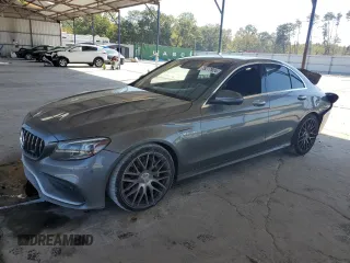 2020 Mercedes-Benz C 63 AMG with VIN 55SWF8GB7LU330754, listed as a Copart auction lot 75277924 with 64,076 mi miles and Salvage title. Bid and sale history available at DreamBid. Image 1.