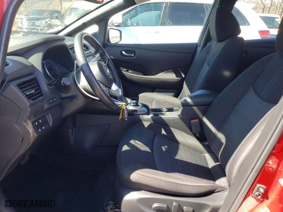 2020 Nissan LEAF SV with VIN 1N4AZ1CP8LC304615, listed as a Copart auction lot 50904615 with 8,025 mi miles and Salvage Title. Bid and sale history available at carsss.com. Image 7.
