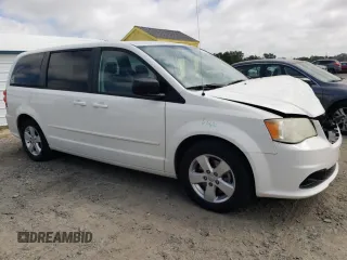 2013 Dodge Grand Caravan SE with VIN 2C4RDGBG3DR560962, listed as a Copart auction lot 53690225 with 124,796 mi miles and Salvage Title. Bid and sale history available at DreamBid. Image 4.