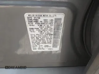 2009 Infiniti FX with VIN JNRAS18U59M104582, listed as a IAAI auction lot 42091220 with Not provided miles and . Bid and sale history available at DreamBid. Image 9.