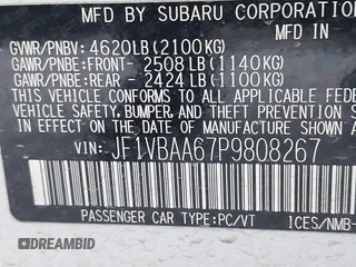 2023 Subaru WRX z VIN JF1VBAA67P9808267, wystawiony jako IAAI lot #41237223 z przebiegiem 36 686 mil mil oraz . Historia ofert i sprzedaży dostępna na DreamBid. Obrazek 9.
