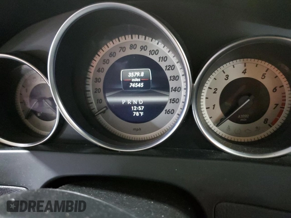 2013 Mercedes-Benz C 300 Sport with VIN WDDGF8AB9DA875238, listed as a Copart auction lot 58760195 with 74,545 mi miles and Clean title. Bid and sale history available at DreamBid. Image 9.